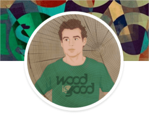 Perfil de LinkedIn con caricatura