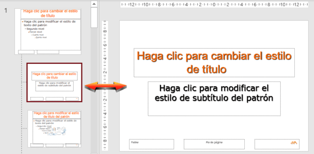 Patrón individual de diapositiva en PowerPoint