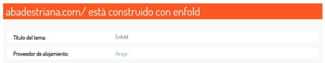 Datos de tema obtenido con Scan WP